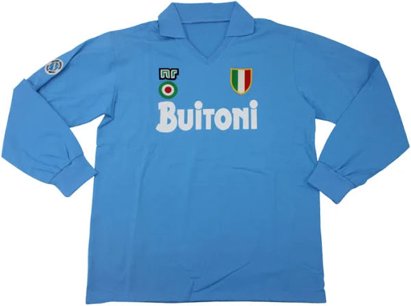 1987-89 Napoli Long sleeve Home Retro