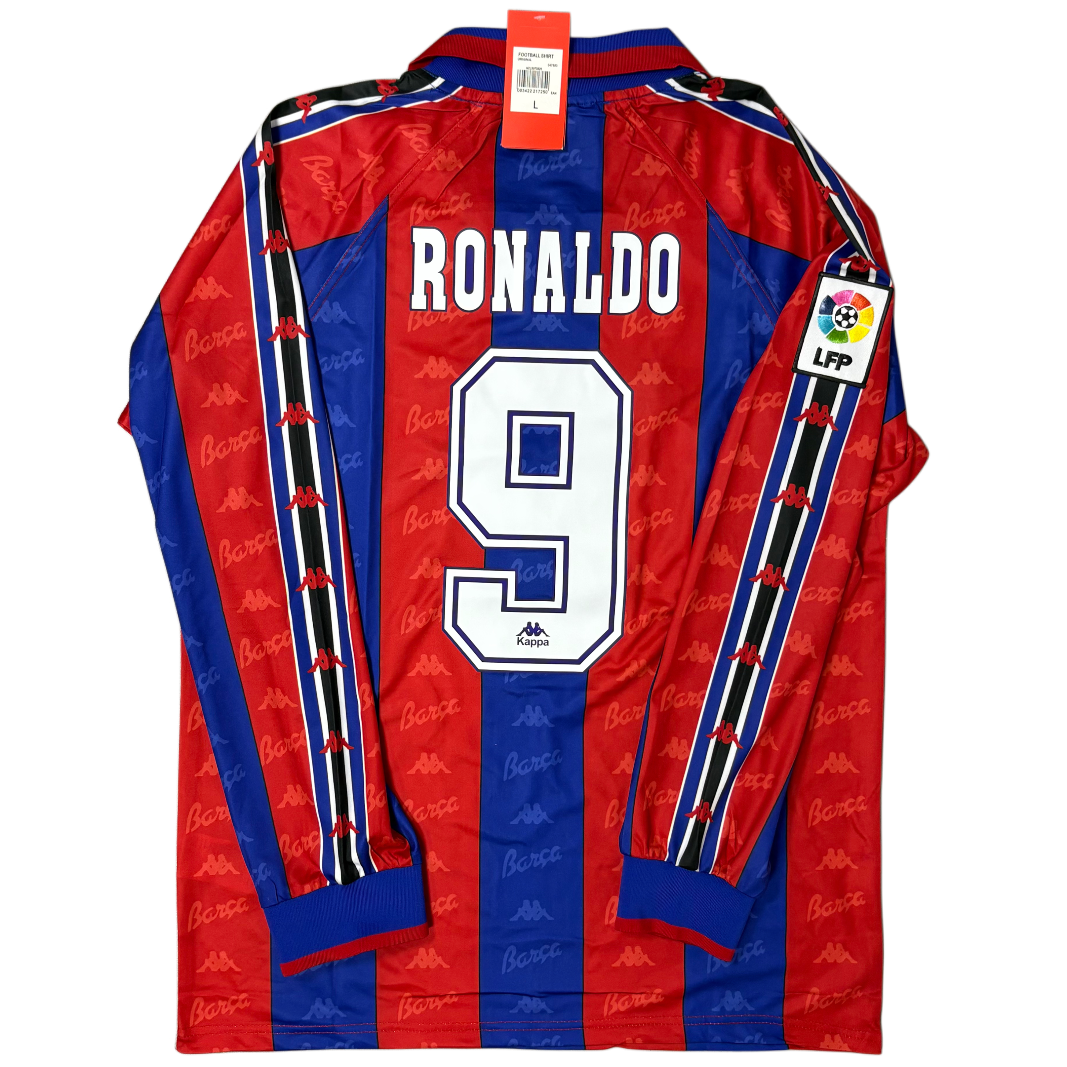 1994/95 Barcelona Home Longsleeve ‘RONALDO 9’ Adult Men’s Large
