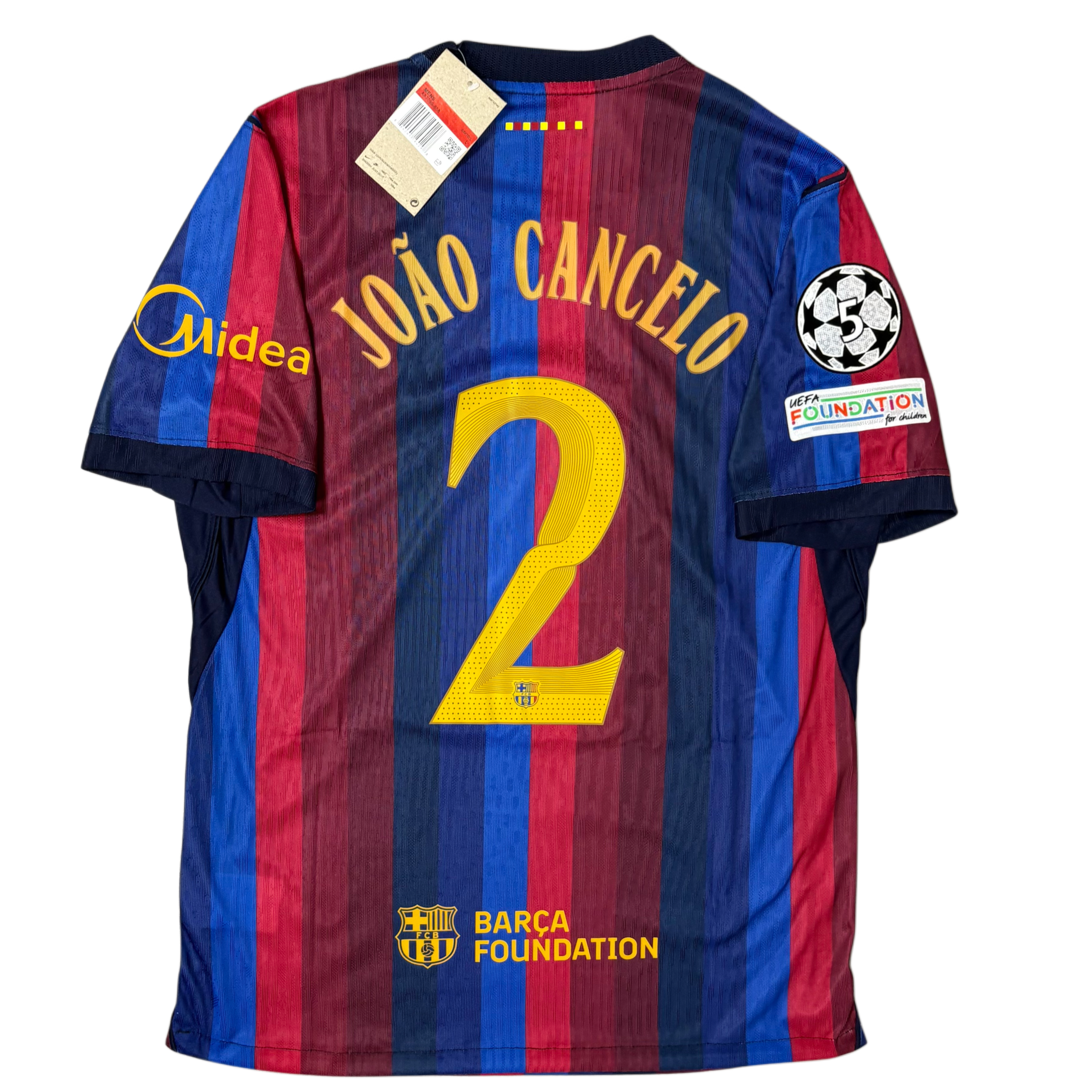 2026/27 Barcelona Home player version ‘JOÃO CANCELO 2’ Adult men’s Large