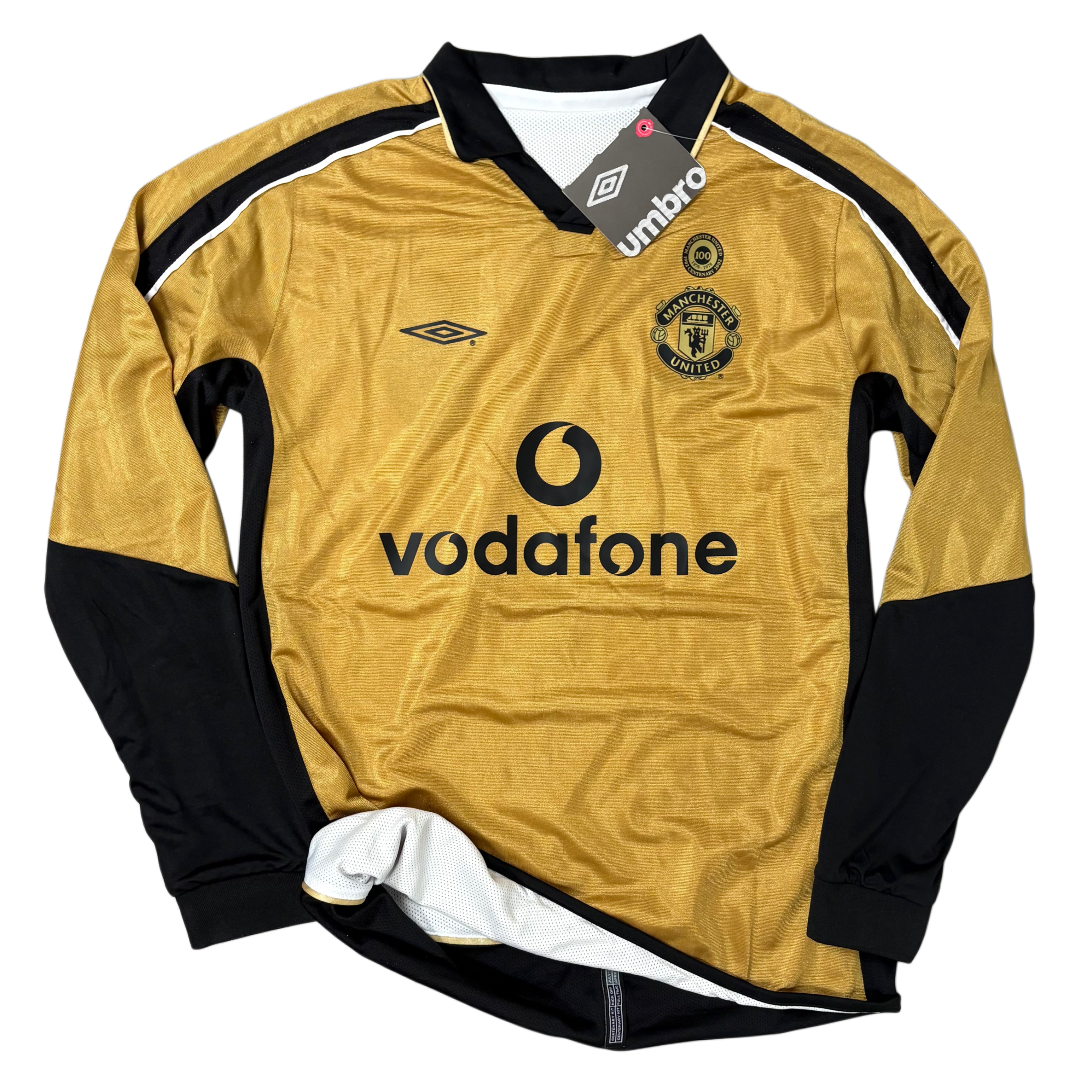 2001/02 Manchester United Away longsleeve REVERSABLE ‘BECKHAM 7’ Adult men’s Medium