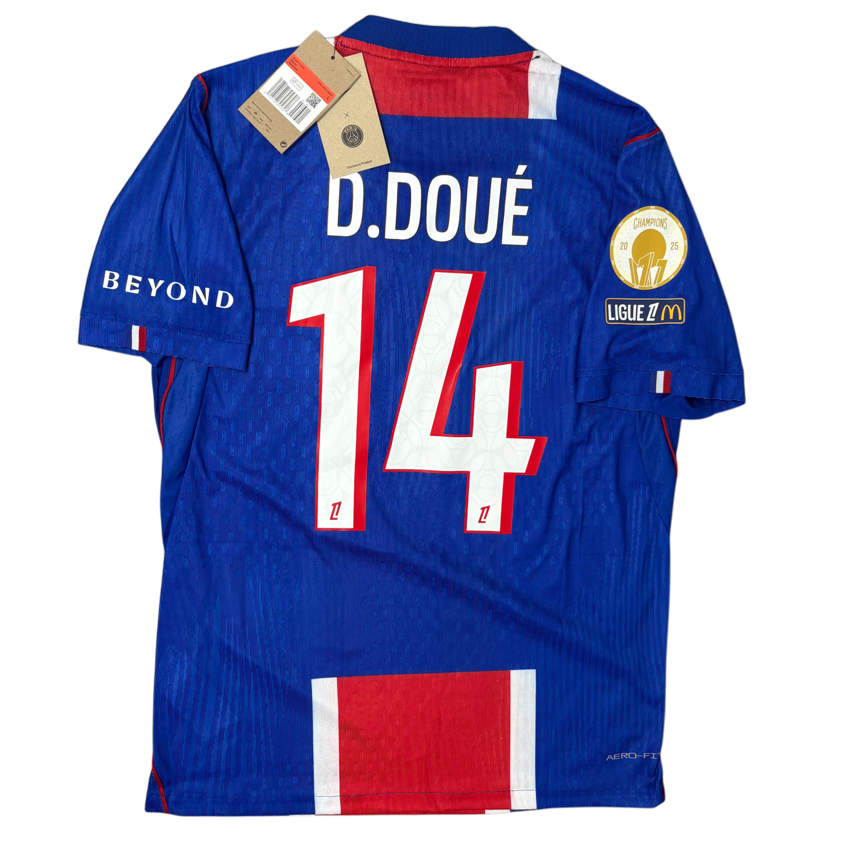 2026/27 PSG Home Player Version ‘D. DOUÉ 14’ Adult Men’s Large