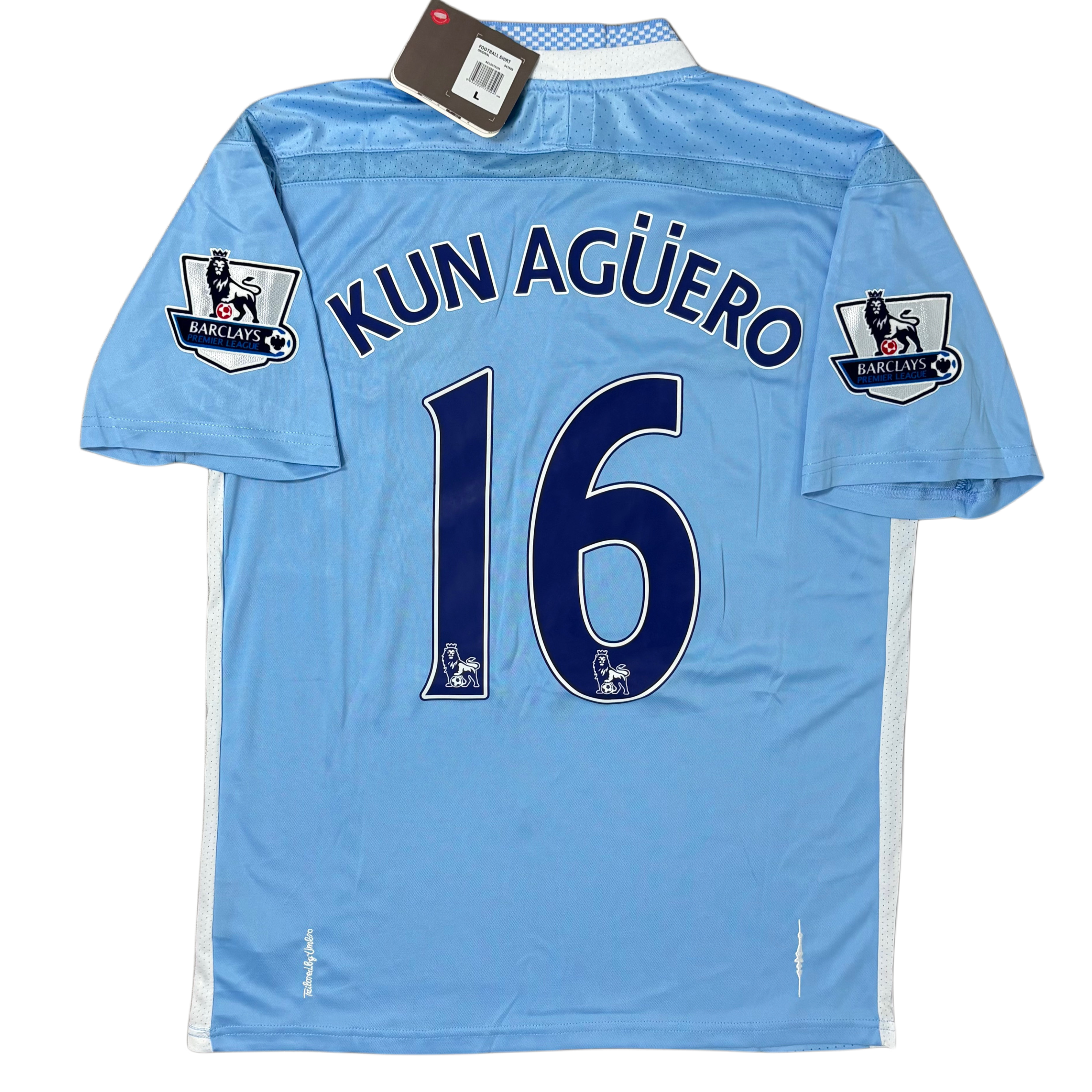 2011/12 Manchester City Home ‘KUN AGÜERO 16’ Adult mens Large