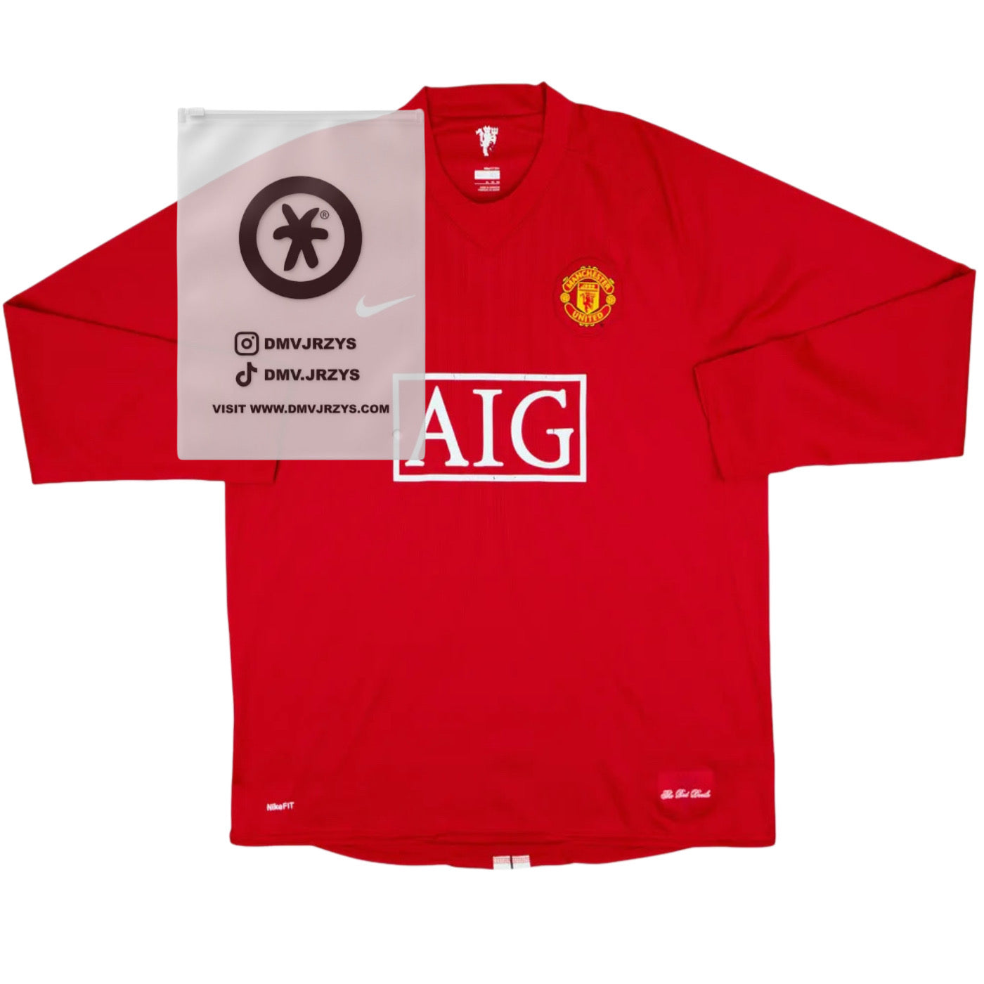 2007/08 Manchester United Home Longsleeve