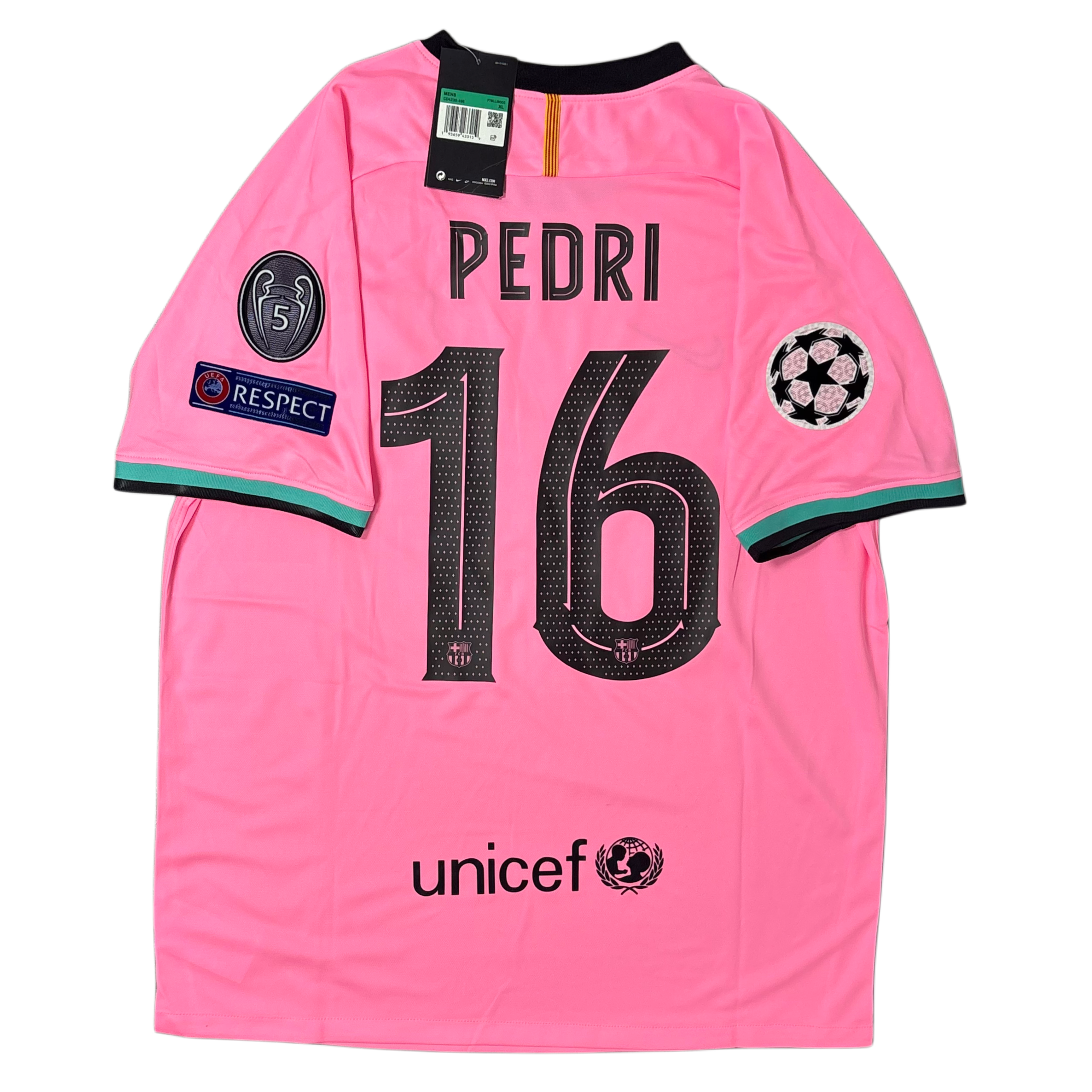 2020/21 Barcelona Third ‘PEDRI 16’ Adult men’s XL