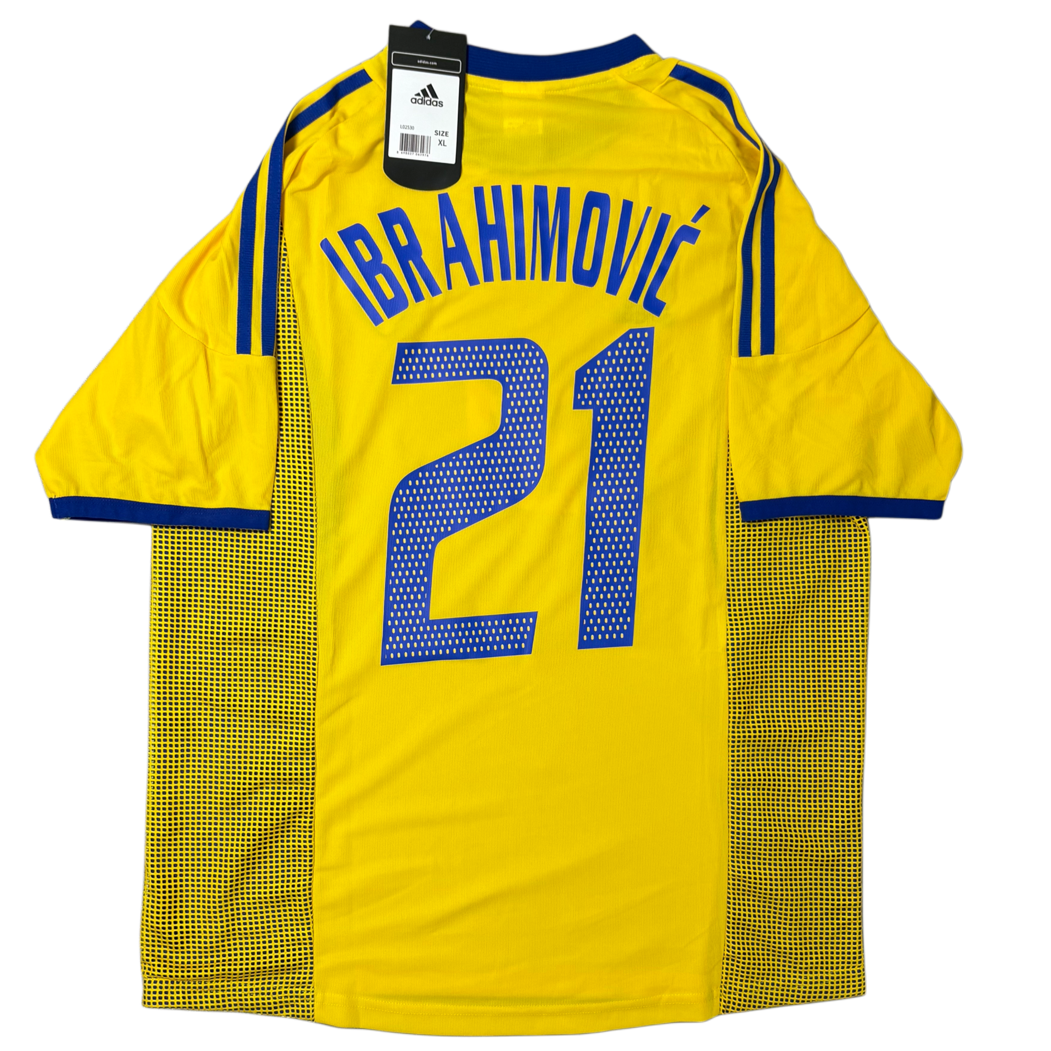 2002/03 Sweden Home ‘IBRAHIMOVIĆ 21’ Adult men’s XL