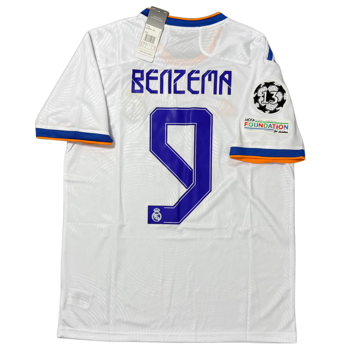 2021/22 Real Madrid Home ‘BENZEMA 9’ Adult Men’s Medium