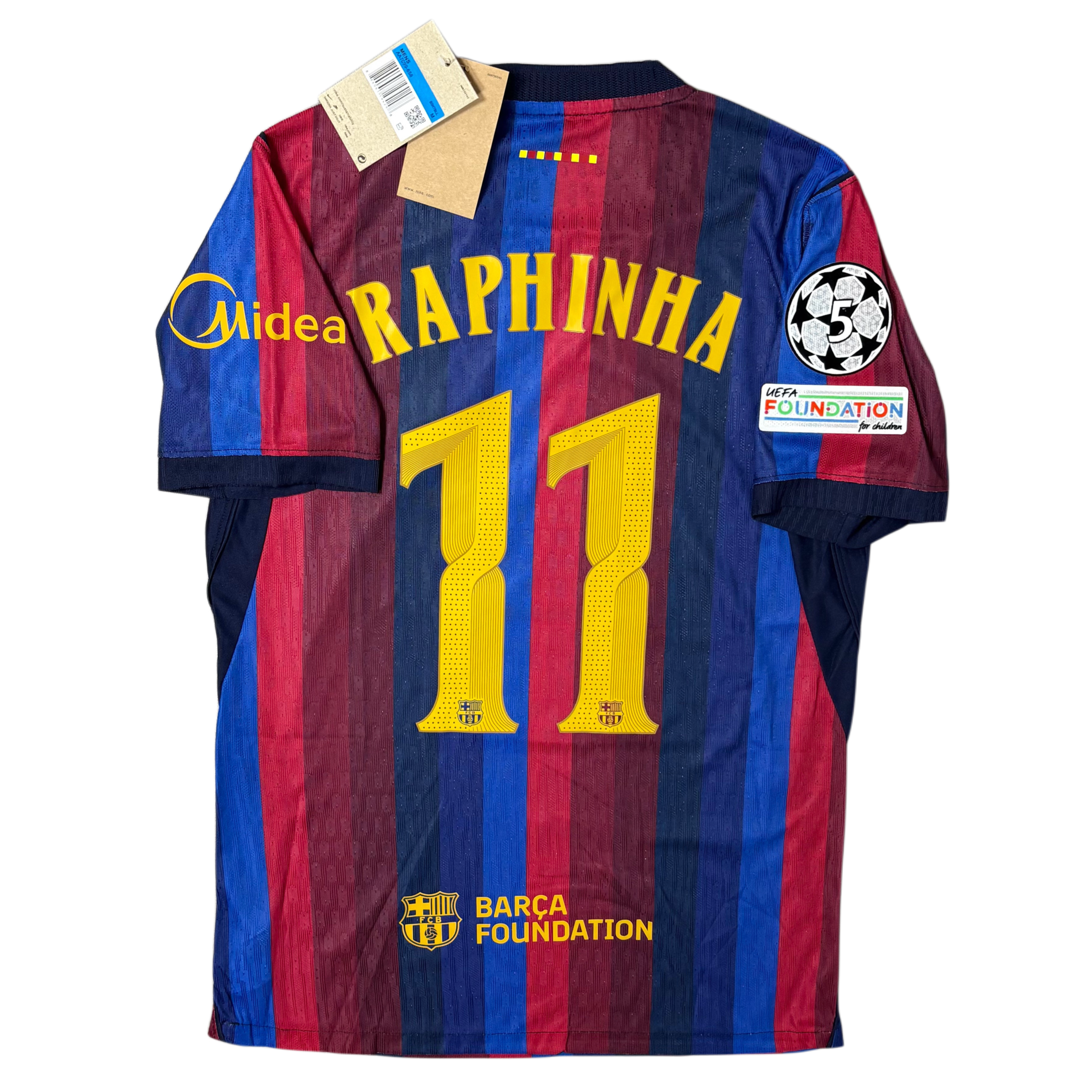 2026/27 Barcelona Home player version ‘RAPHINHA 11’ Adult men’s Medium