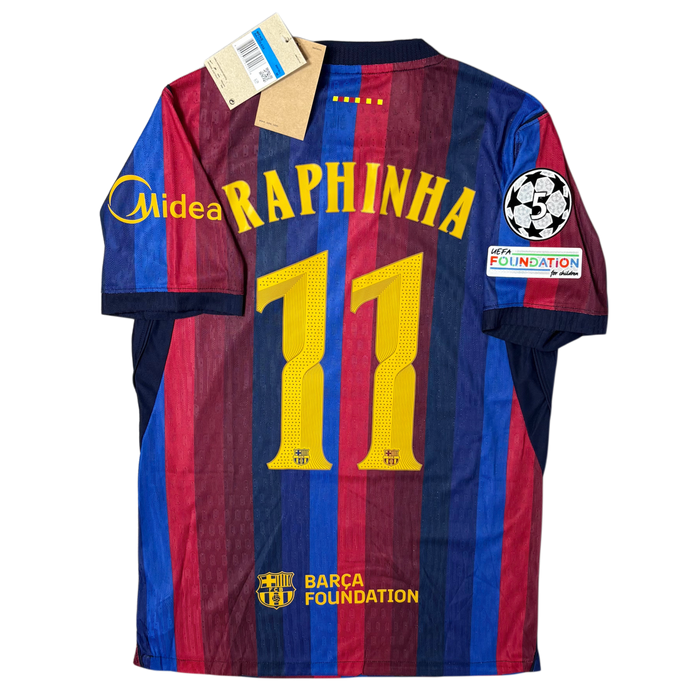2026/27 Barcelona Home player version ‘RAPHINHA 11’ Adult men’s Medium