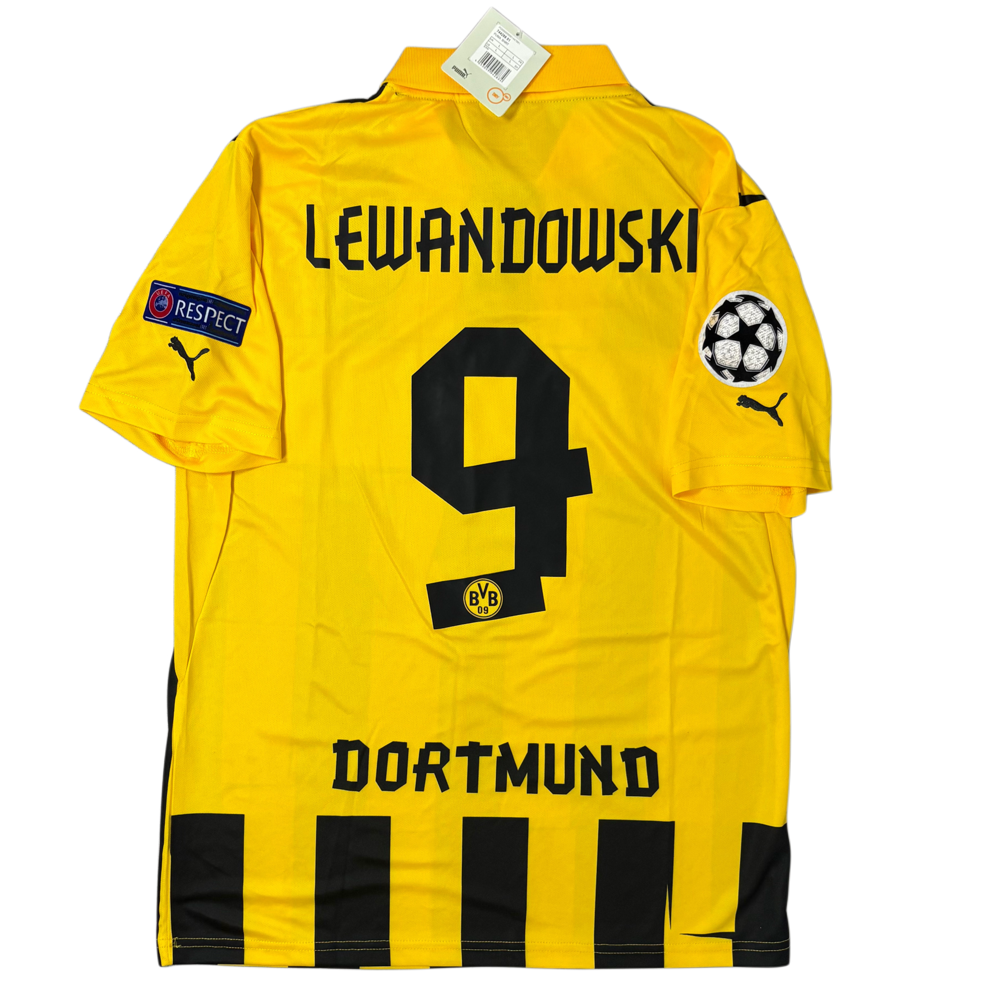 2012/13 Dortmund Home ‘LEWANDOWSKI 9’ Adult Men’s Large