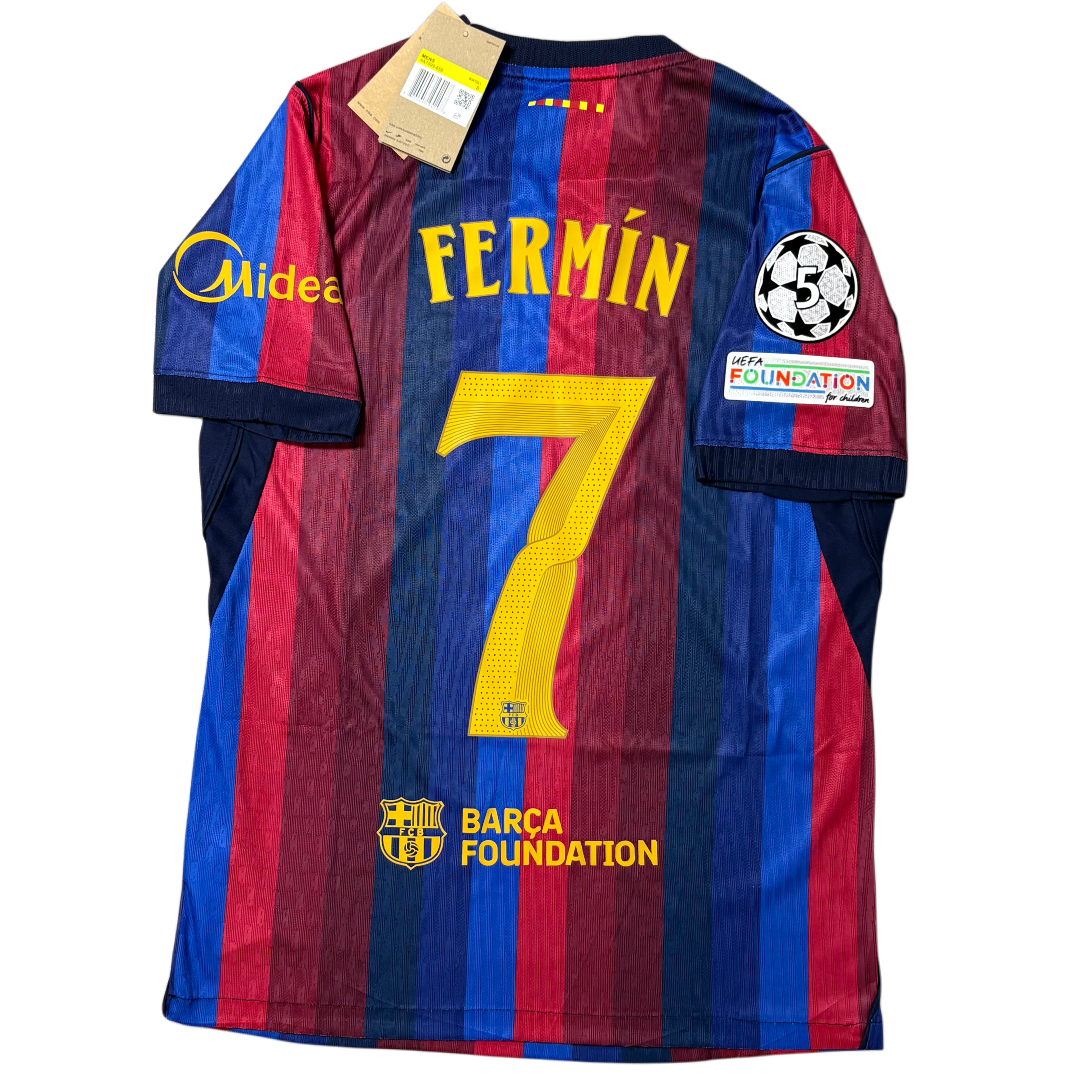 2026/27 Barcelona Home player version ‘FERMÍN 7’ Adult men’s Small
