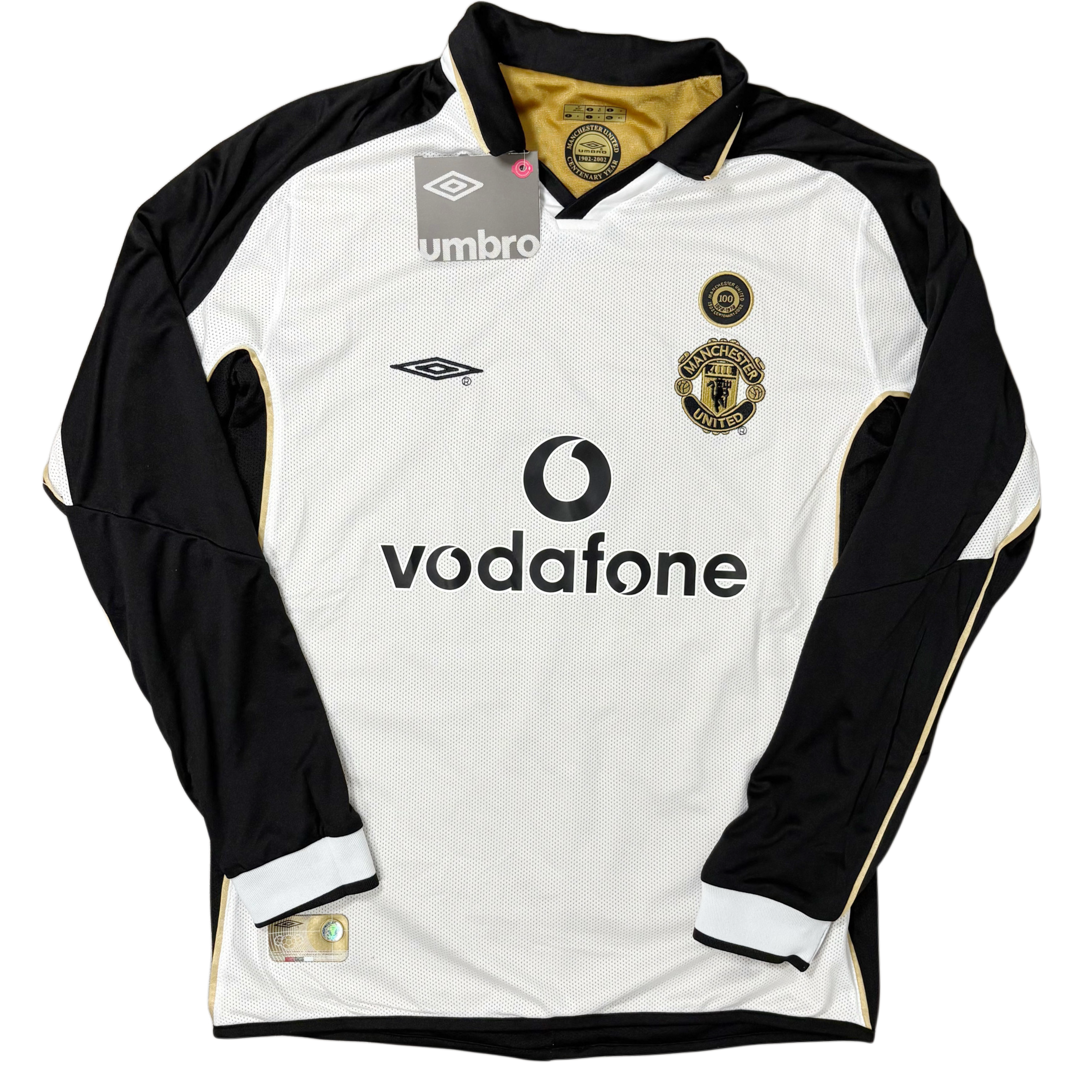 2001/02 Manchester United Away longsleeve REVERSABLE ‘BECKHAM 7’ Adult men’s Medium