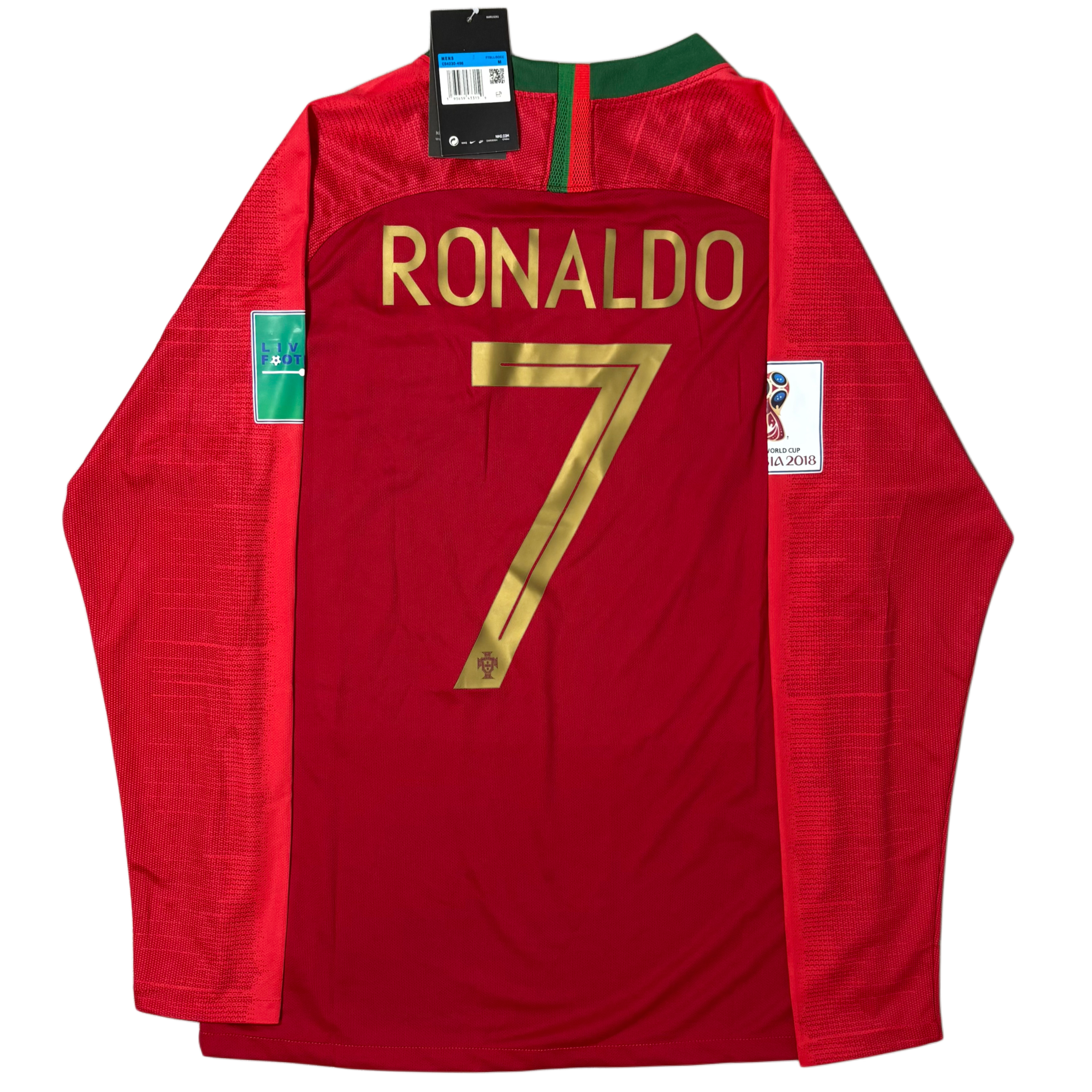 2018/19 Portugal Home Longsleeve “Ronaldo 7” Adult men’s Medium