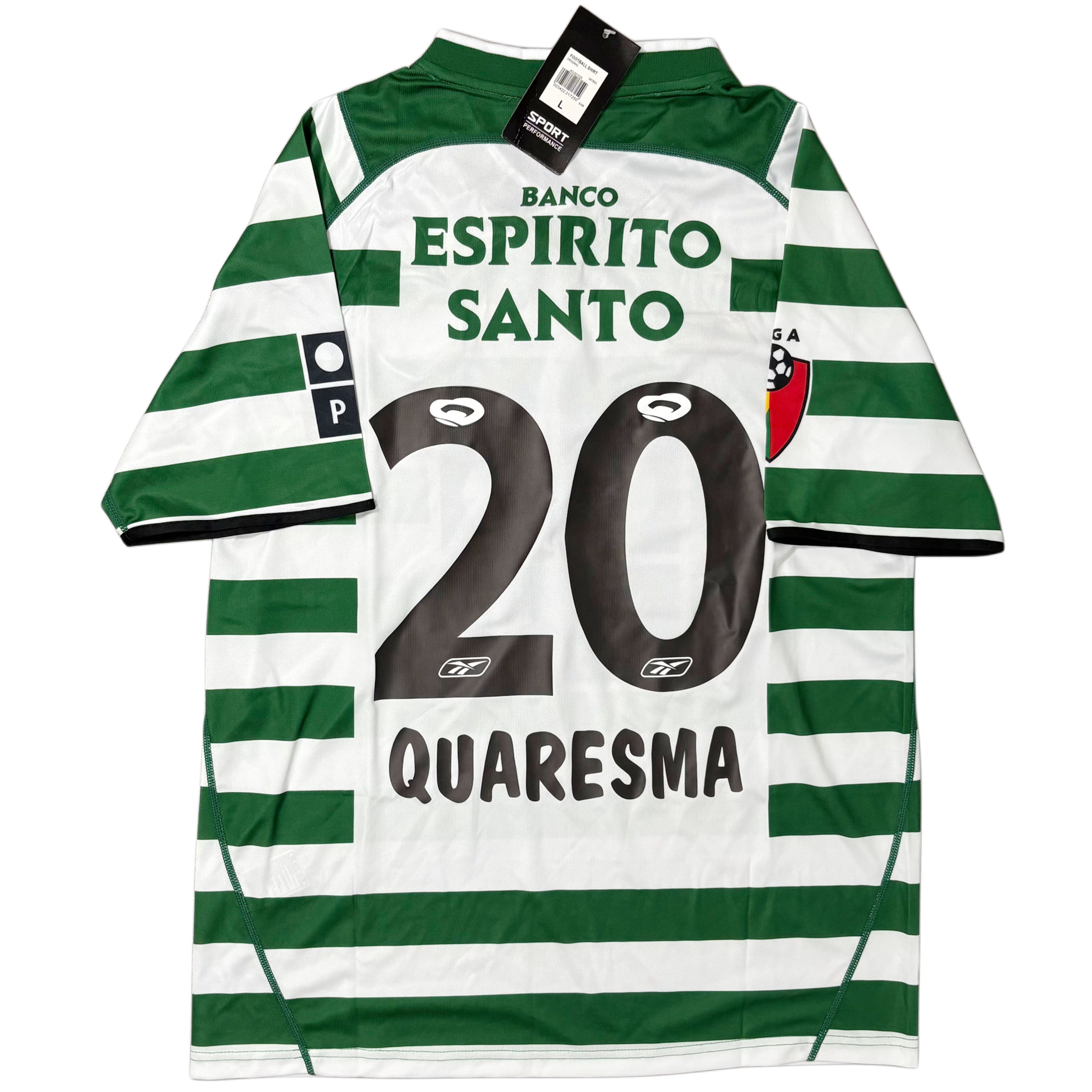 2001/03 Sporting Lisbon Home ‘QUARESMA 20’ Adult men’s Large
