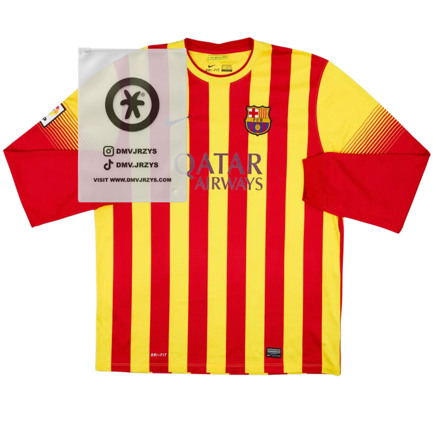 2013-14 Barcelona Away Longsleeve