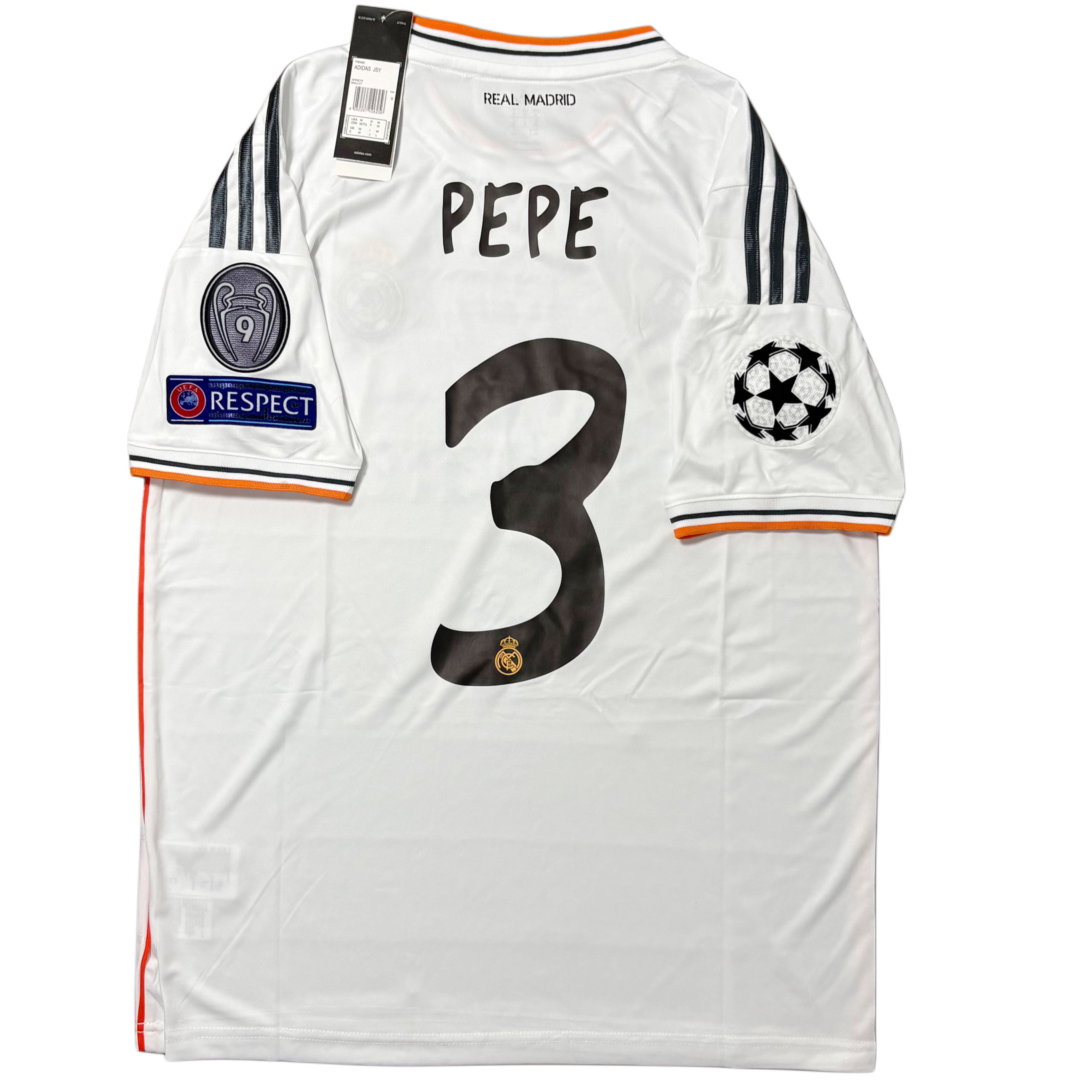2013/14 Real Madrid Home ‘PEPE 3’ Adult men’s Medium