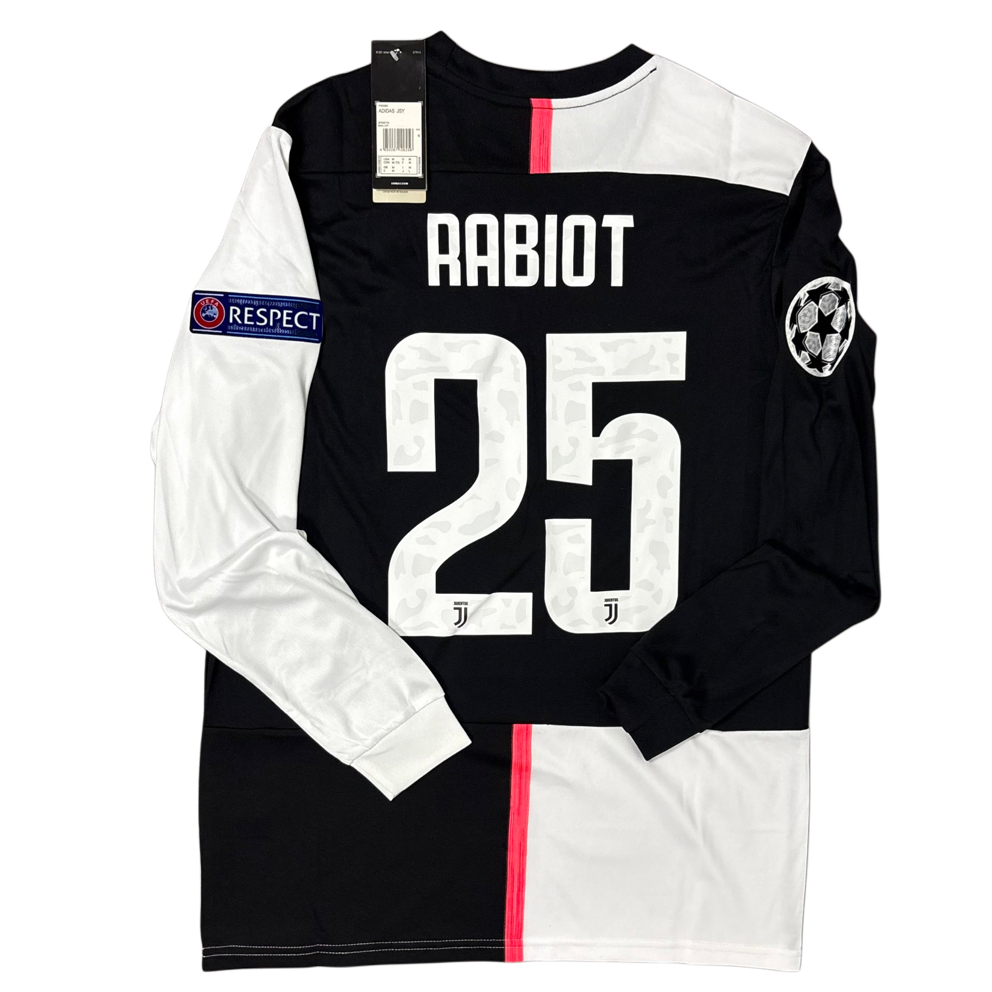 2019/20 Juventus Home Longsleeve ‘RABIOT 25’ Adult men’s Medium