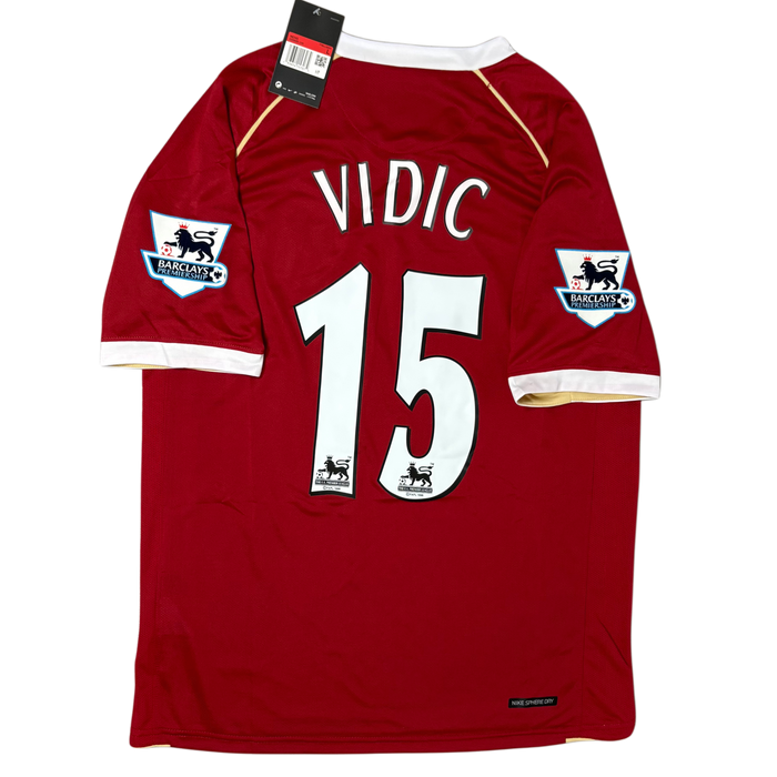 2006/07 Manchester United Home ‘VIDIC 15’ Adult men’s Large