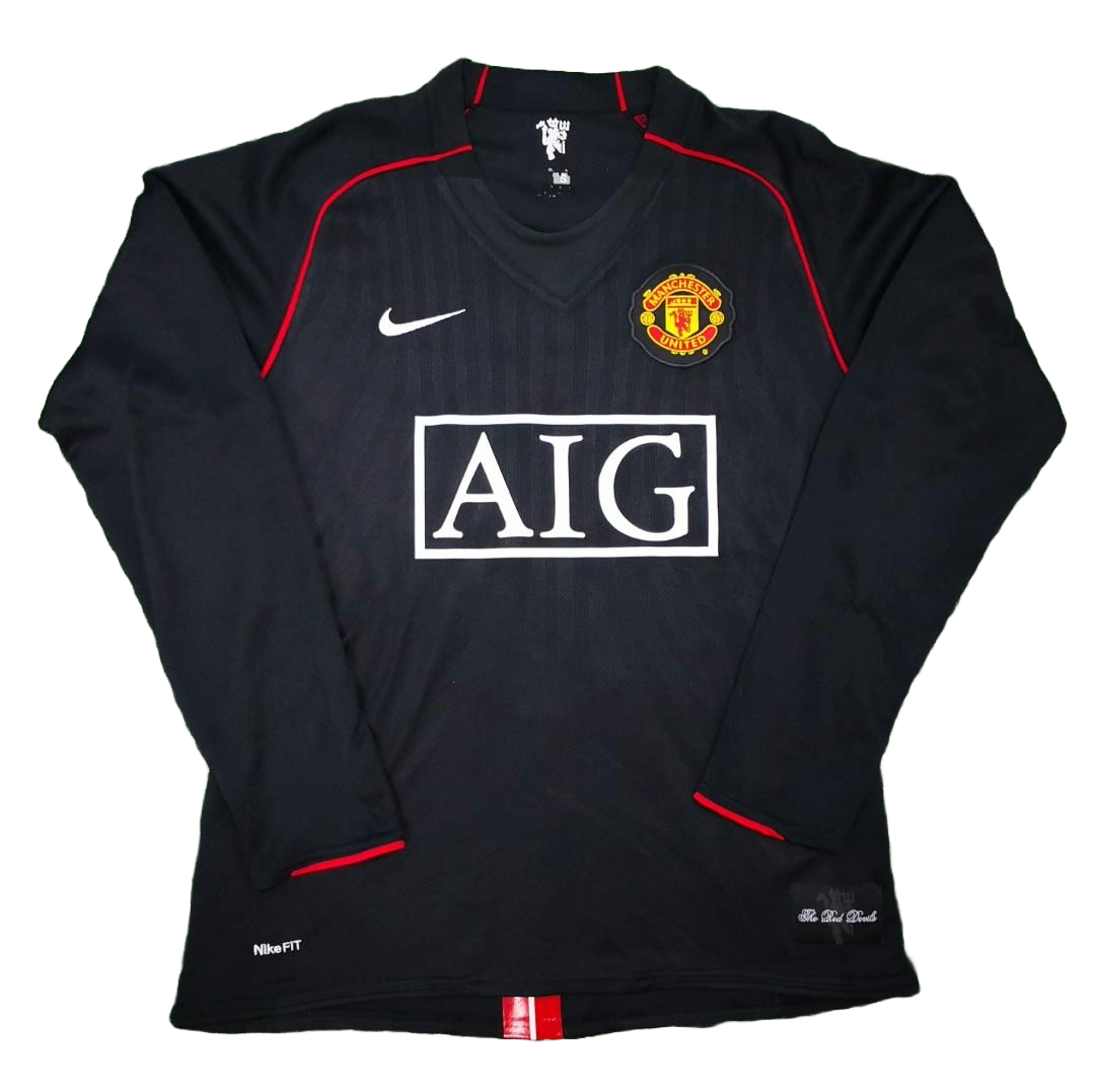 2007-08 Manchester United Away Long sleeve Retro